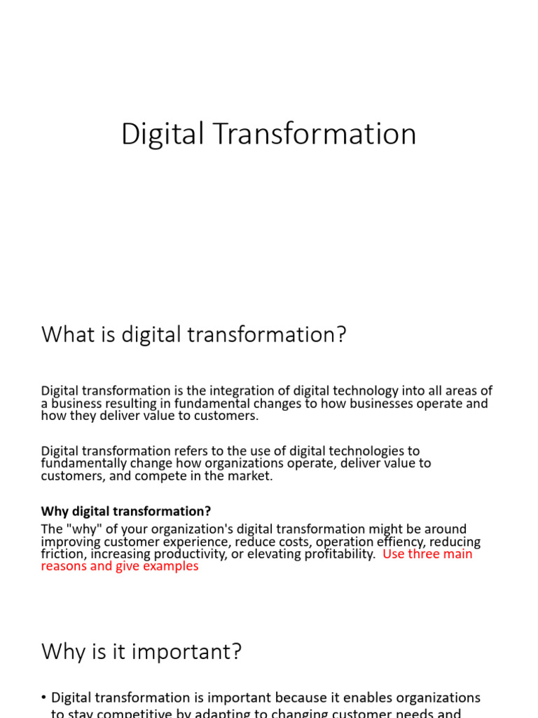 Digital Transformation Info | PDF | Internet Of Things | Cloud Computing