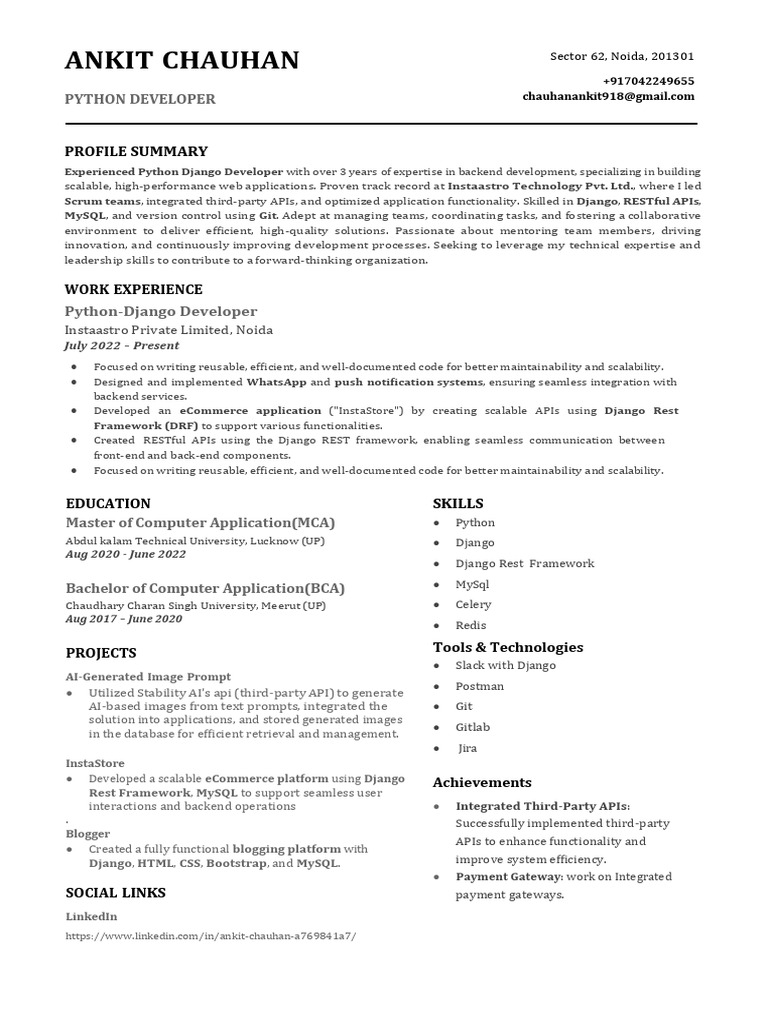 Ankit Resume | PDF | My Sql | Computing