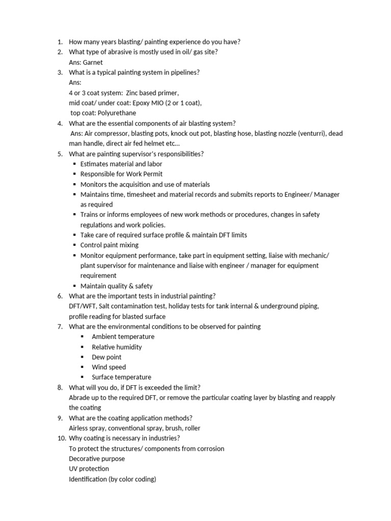 Painting Questions | PDF
