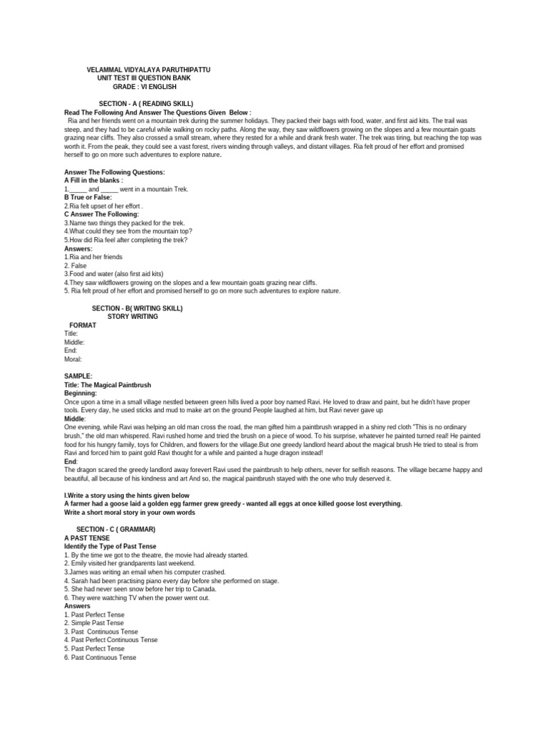 Ut III GR Vi Eng QB | PDF | Courage