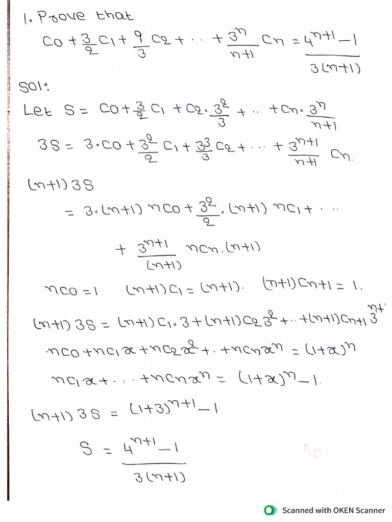 Binomial Theorem 3 | PDF