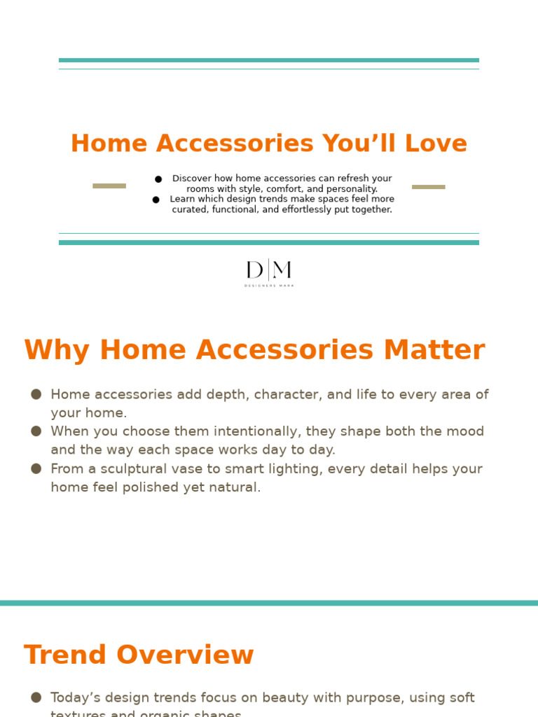 Home Accessories You'Ll Love | PDF | The Arts | Decorative Arts