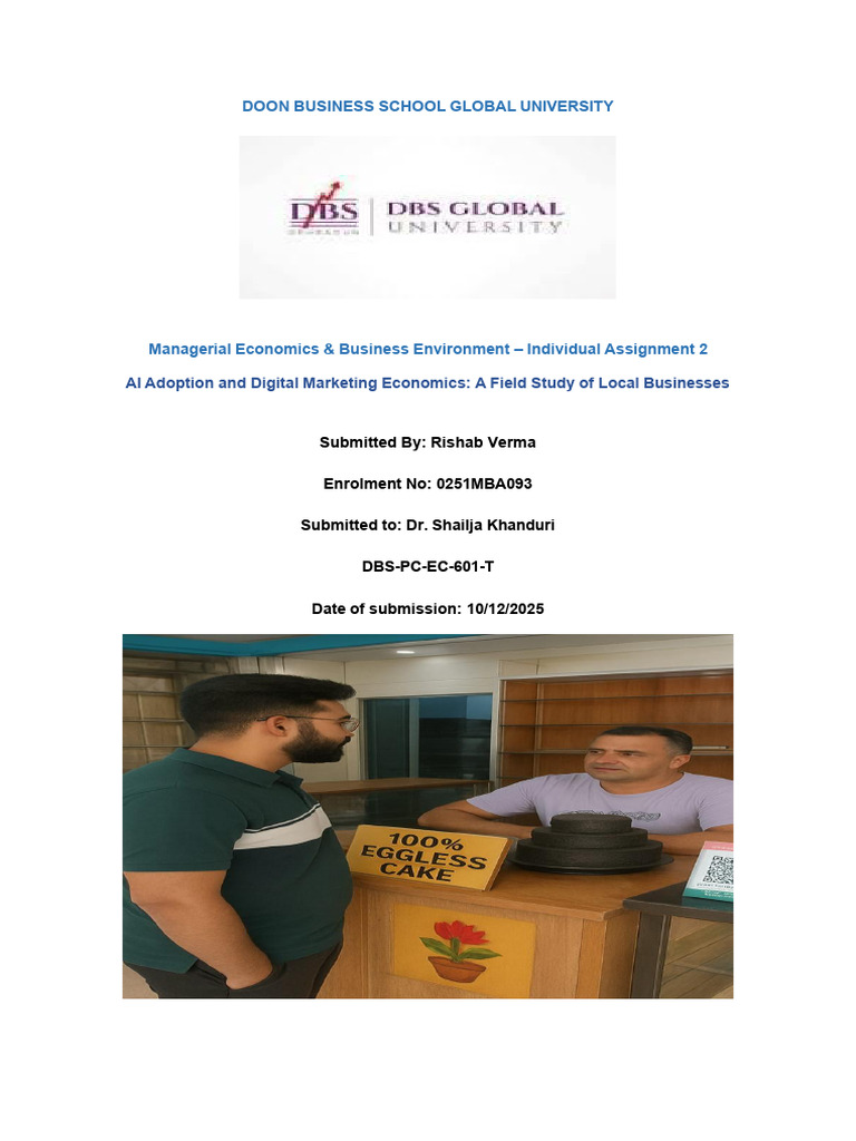 Economics Individual Assignment 2 | PDF | Demand | Marketing