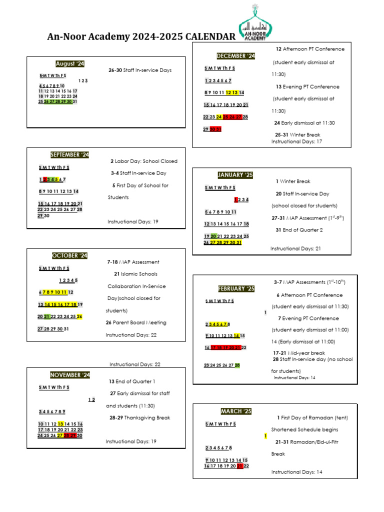 2024-2025 Academic Calendar | PDF | Higher Education | Educational Stages