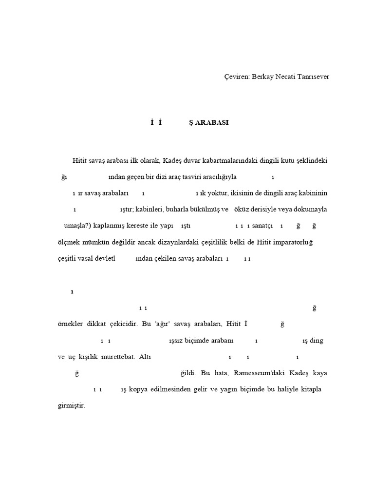 Bronz Cag Savas Arabalari Hitit Savas Ar | PDF