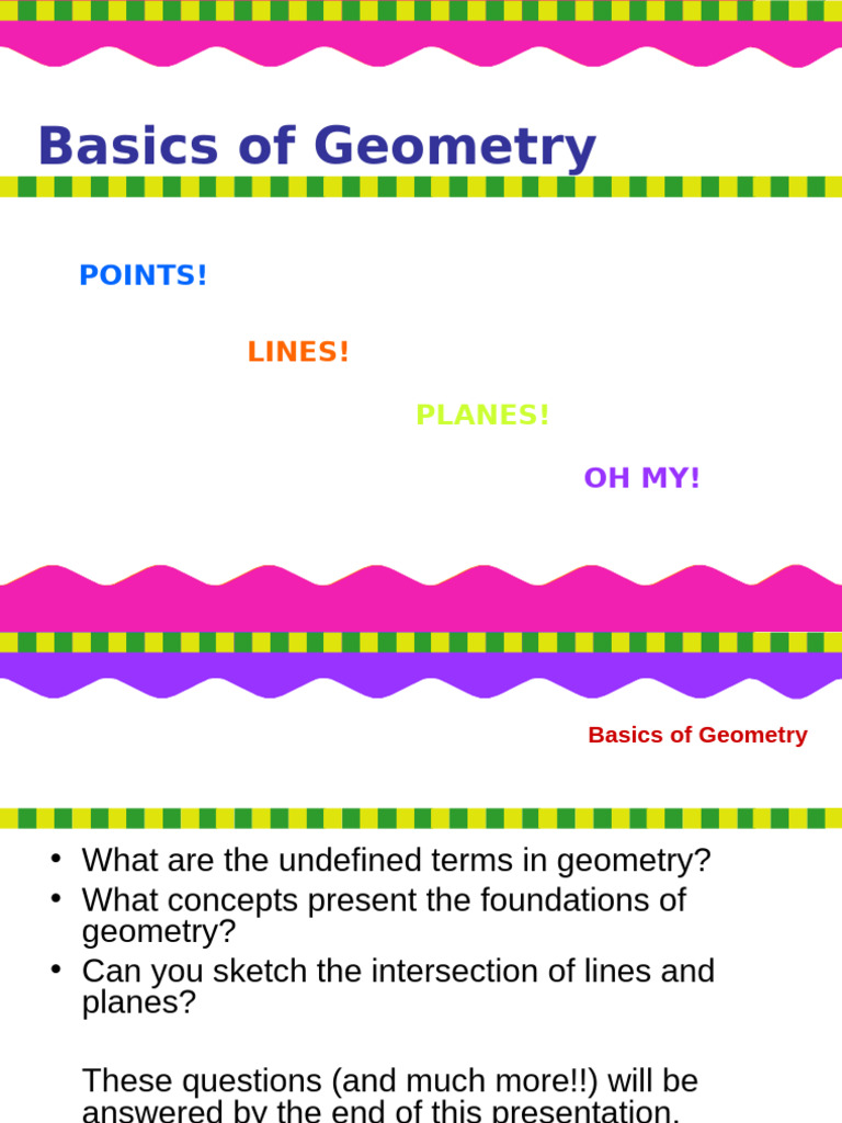 The Basics of Geometry | PDF | Angle | Line (Geometry)