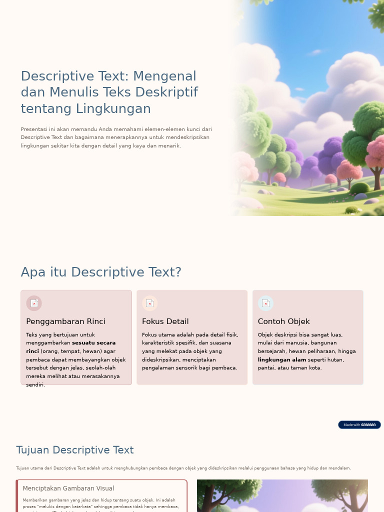 Descriptive Text Mengenal Dan Menulis Teks Deskriptif Tentang ...