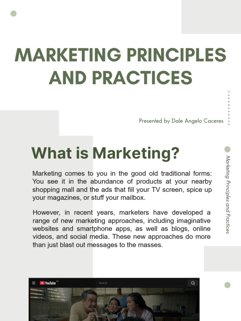 MKTG Principles Chapter 1 | PDF | Marketing | Customer