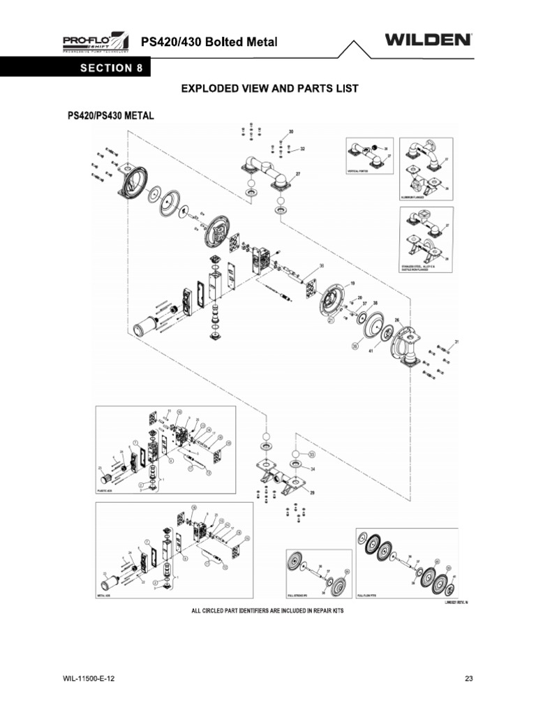 PS420-430 - Parts List | PDF
