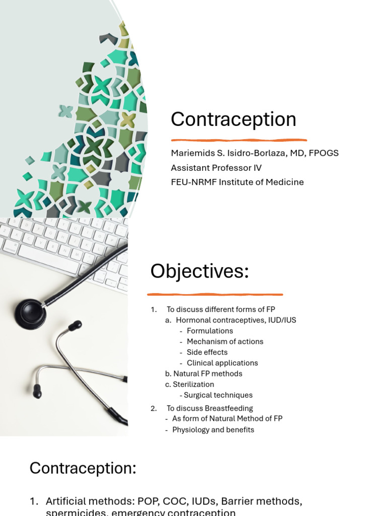 BCCM MD2 OB Contraception | PDF | Combined Oral Contraceptive Pill ...