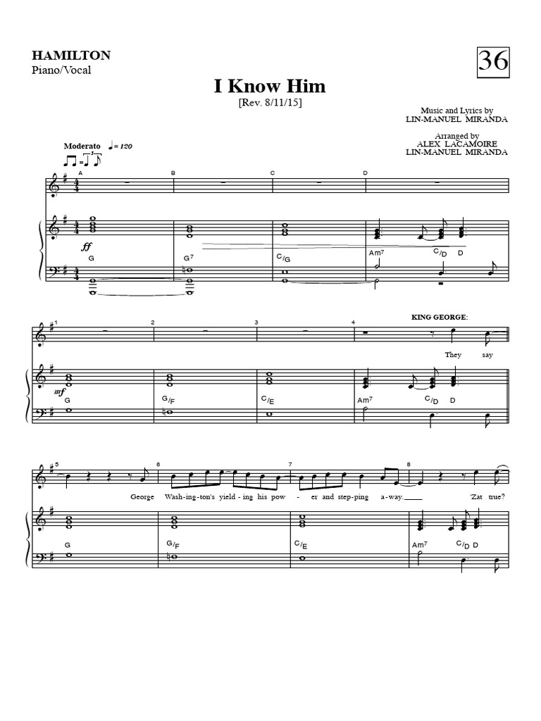 Hamilton I Know Him | PDF