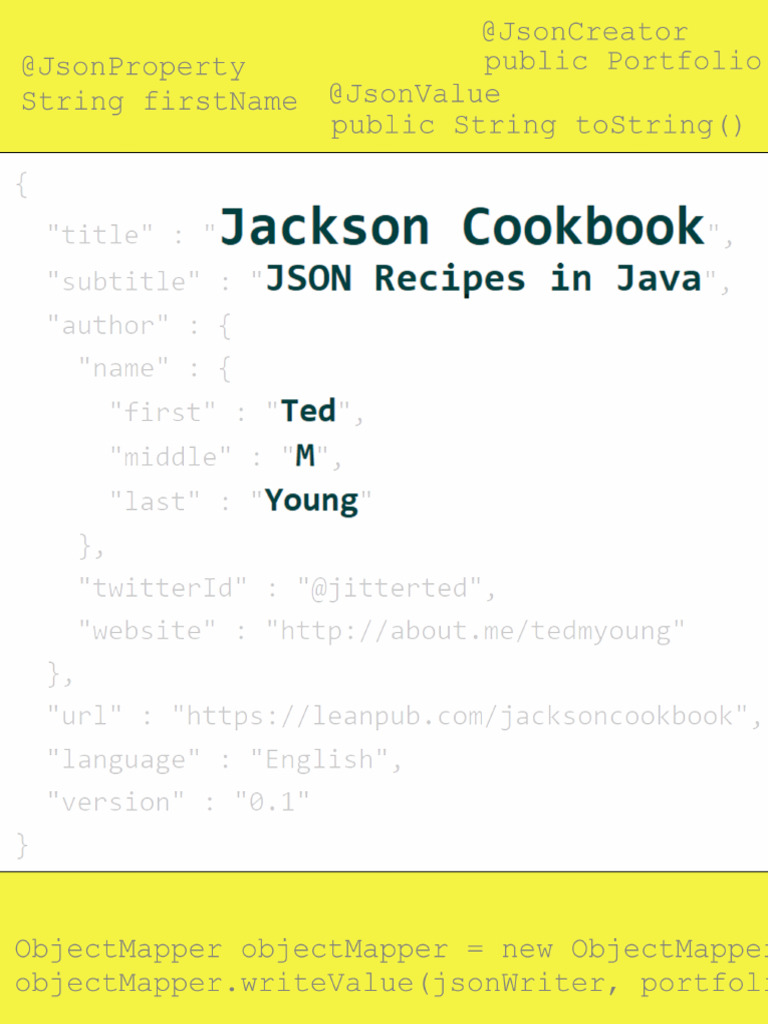Jackson Cookbook | PDF | Class (Computer Programming) | Method ...