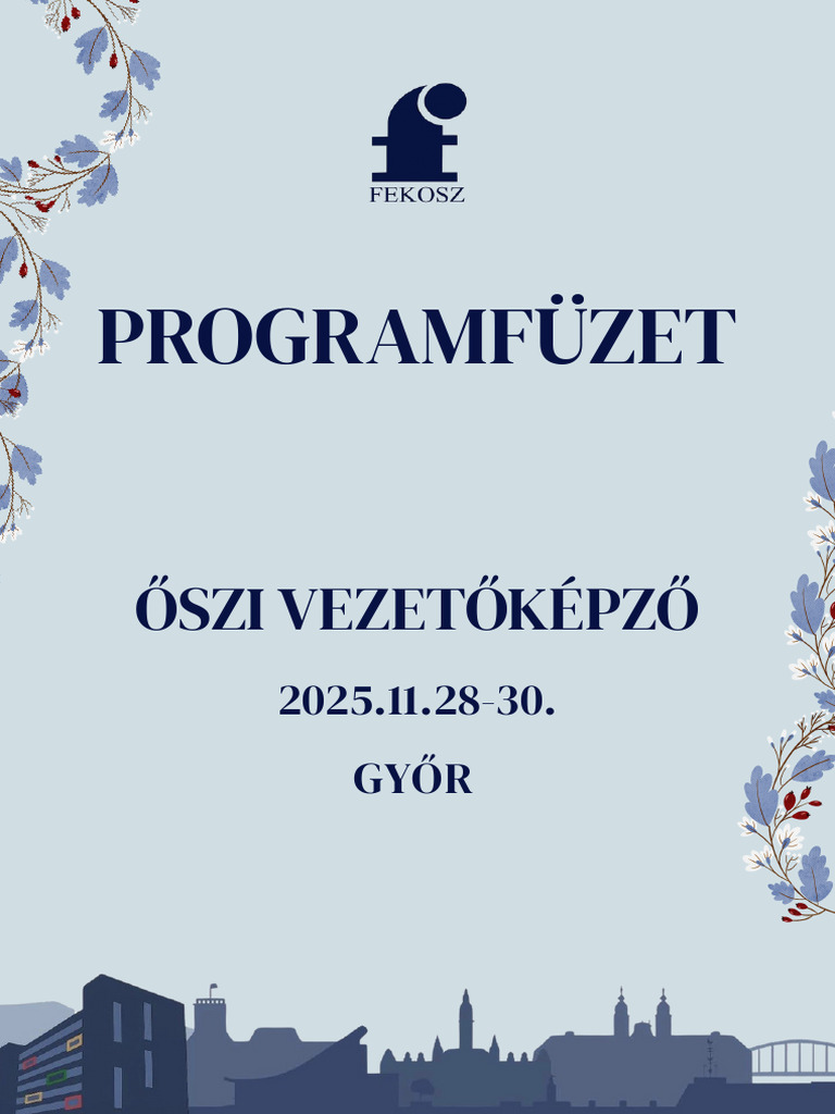 Programfüzet Őszi Vezetőképző 2025 | PDF