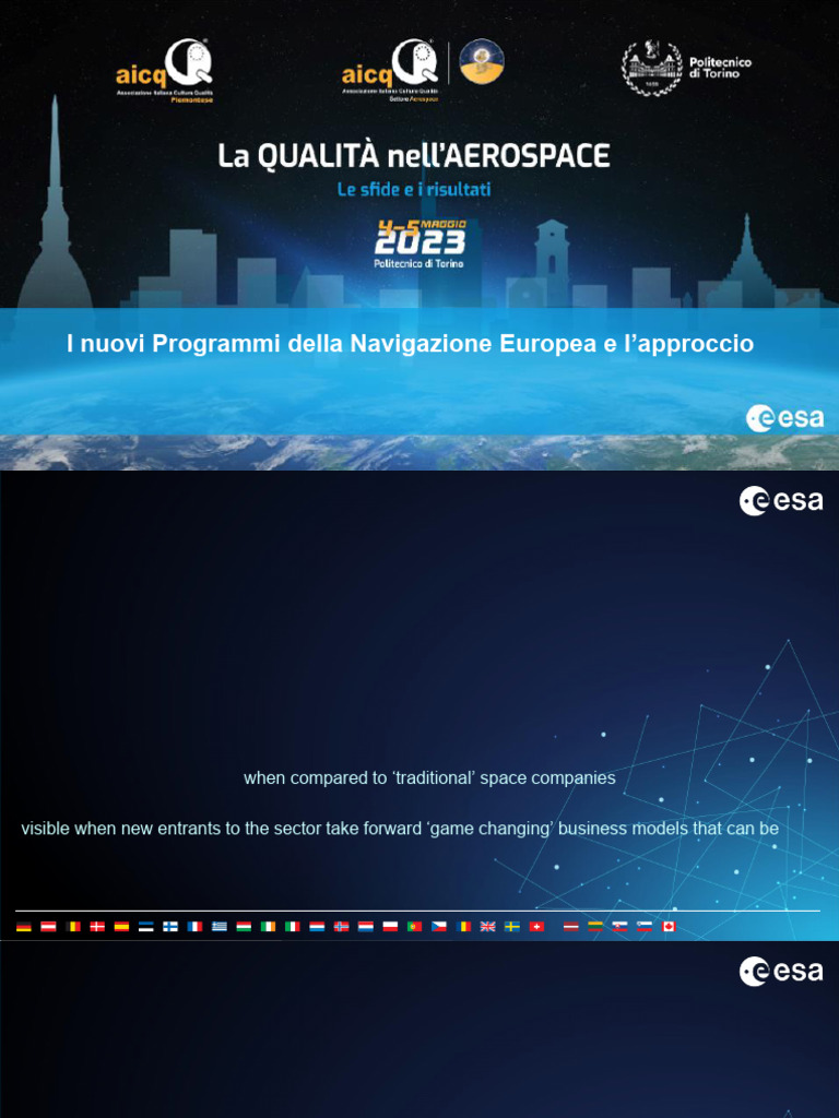 Presentation Patrizia Secchi ESA V2 1 | PDF | European Space Agency ...