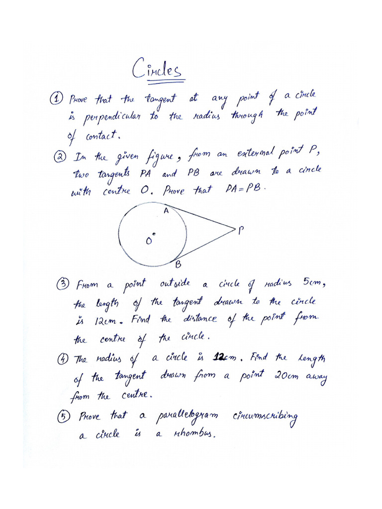Circles Solutions | PDF
