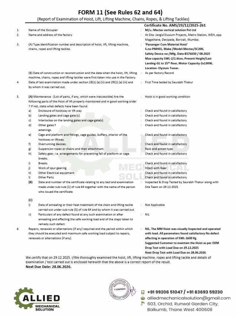 Mectec Vertical Solution PVT 12-2025-261 | PDF | Elevator ...