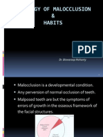 Etiology of Malocclusion & Habits: Dr. Biswaroop Mohanty