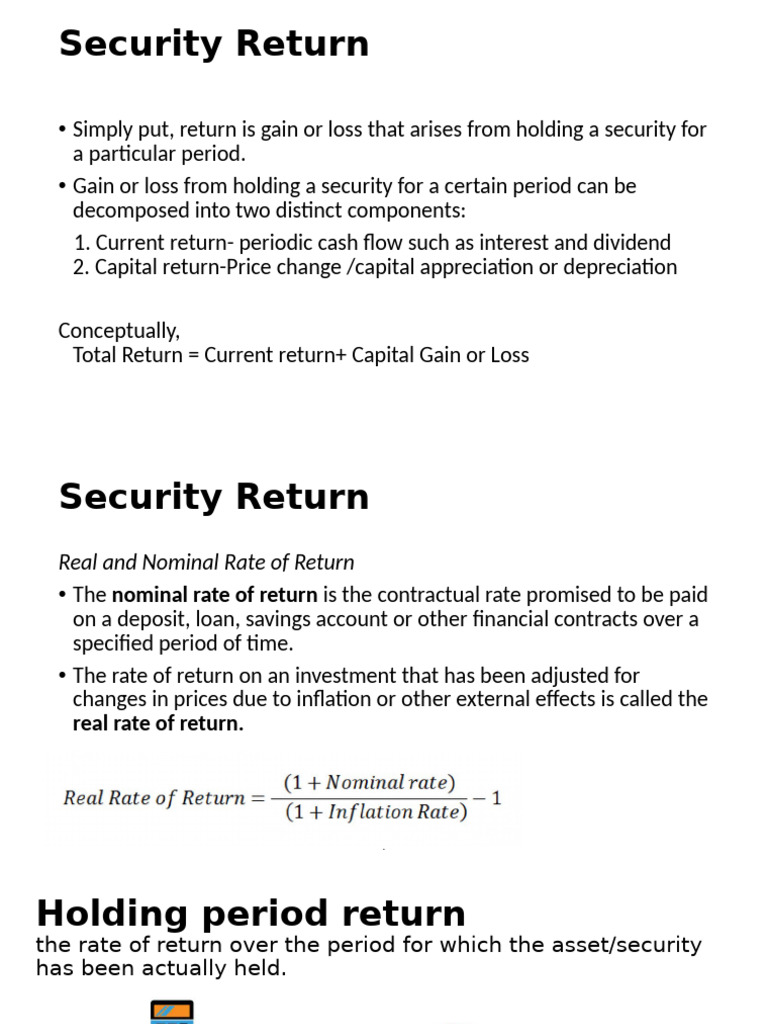 Risk and Return | PDF | Beta (Finance) | Interest
