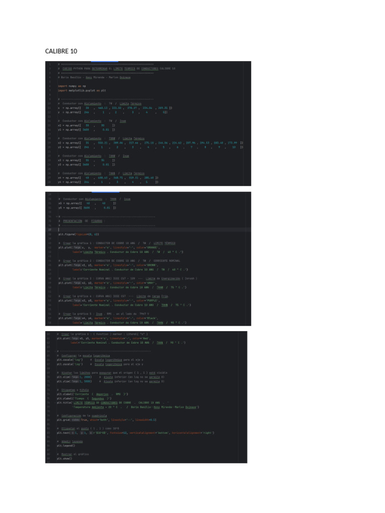 CALIBRE 10 y 12 Python | PDF