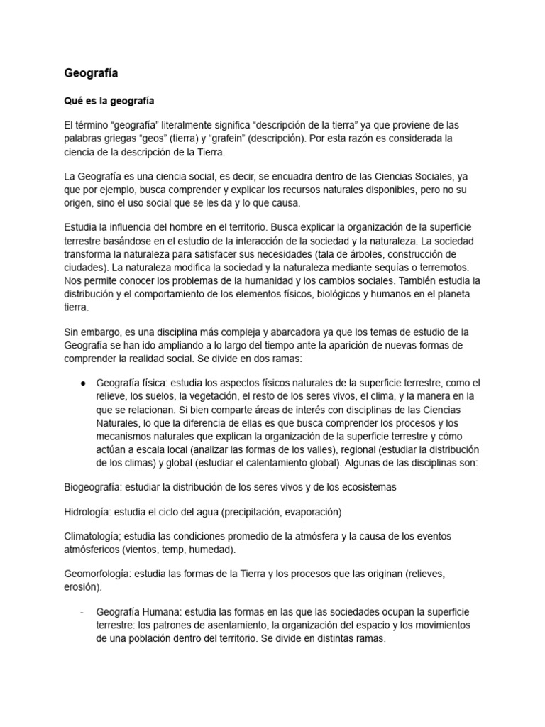 Geografía | PDF | Geografía | Mapa