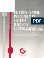 El Codigo Civil Peruano y El Sistema Juridico Latinoamericano