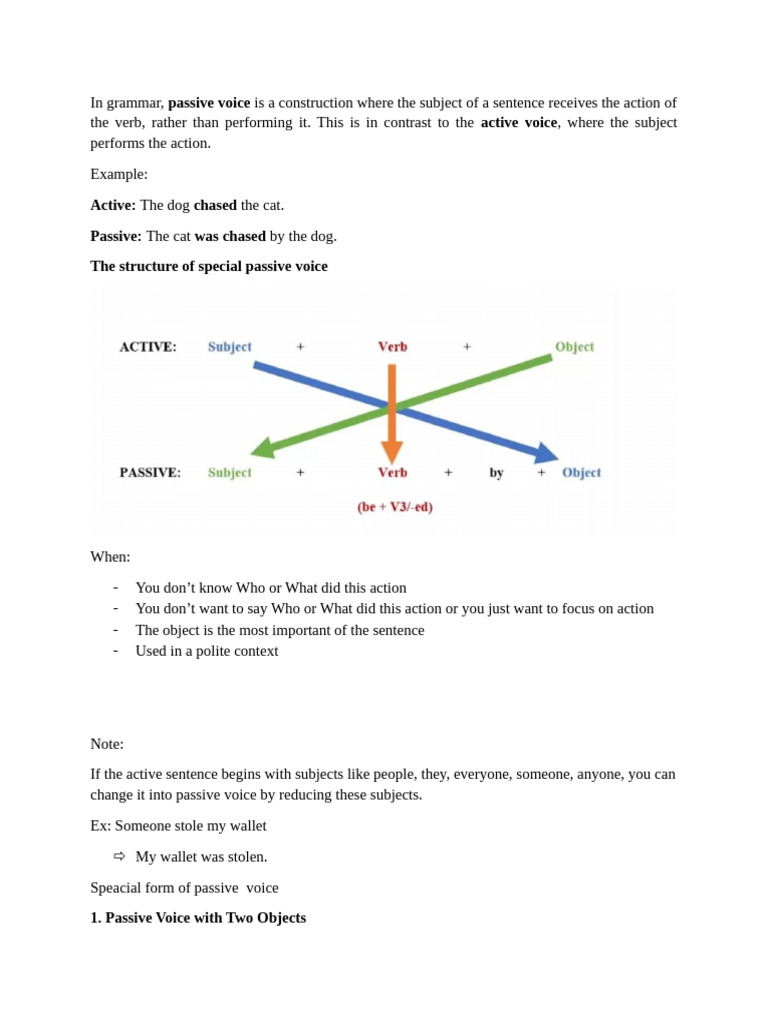 N I Dung Passive | PDF | Verb | Object (Grammar)