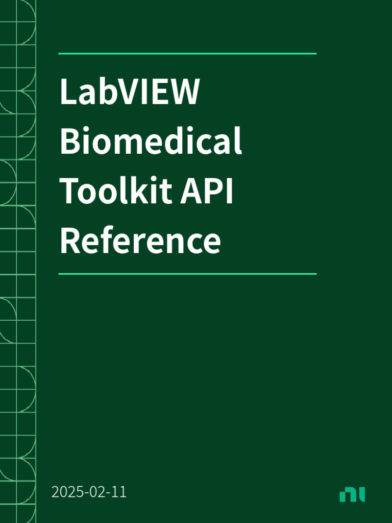 Labview Biomedical Toolkit API Reference 2025-02!11!18!18!54 | PDF ...