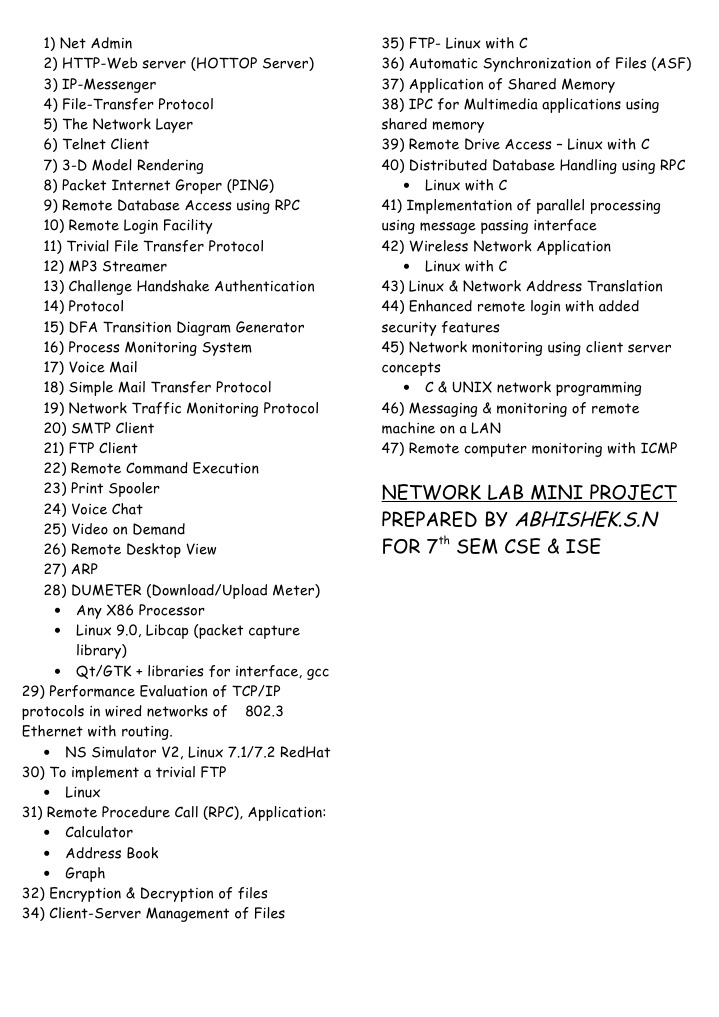 Network Programming Lab PDF