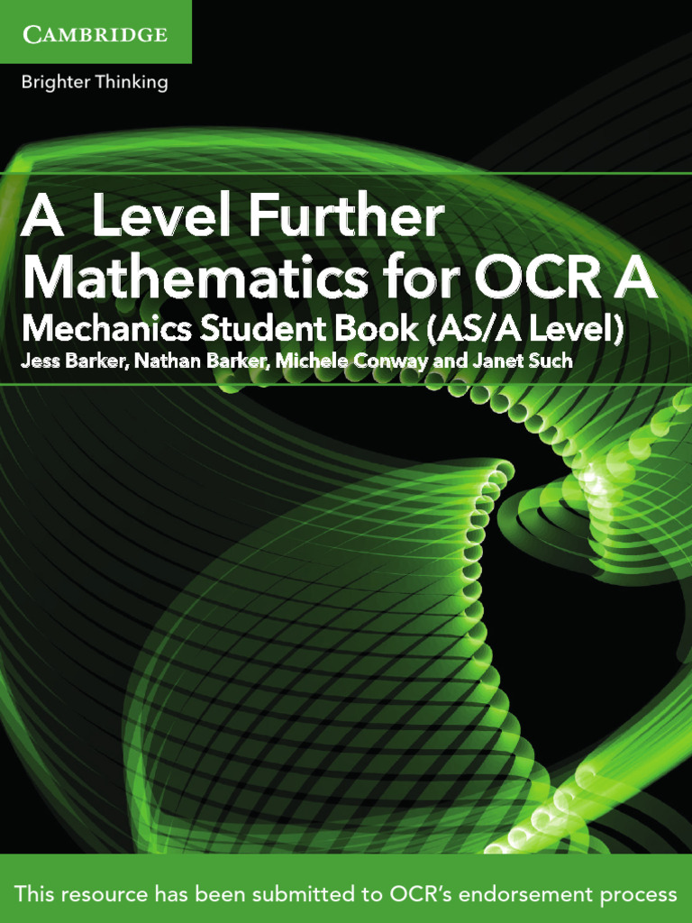 A Level Further Maths For OCR A Mechanics Student Book (PDFDrive) | PDF