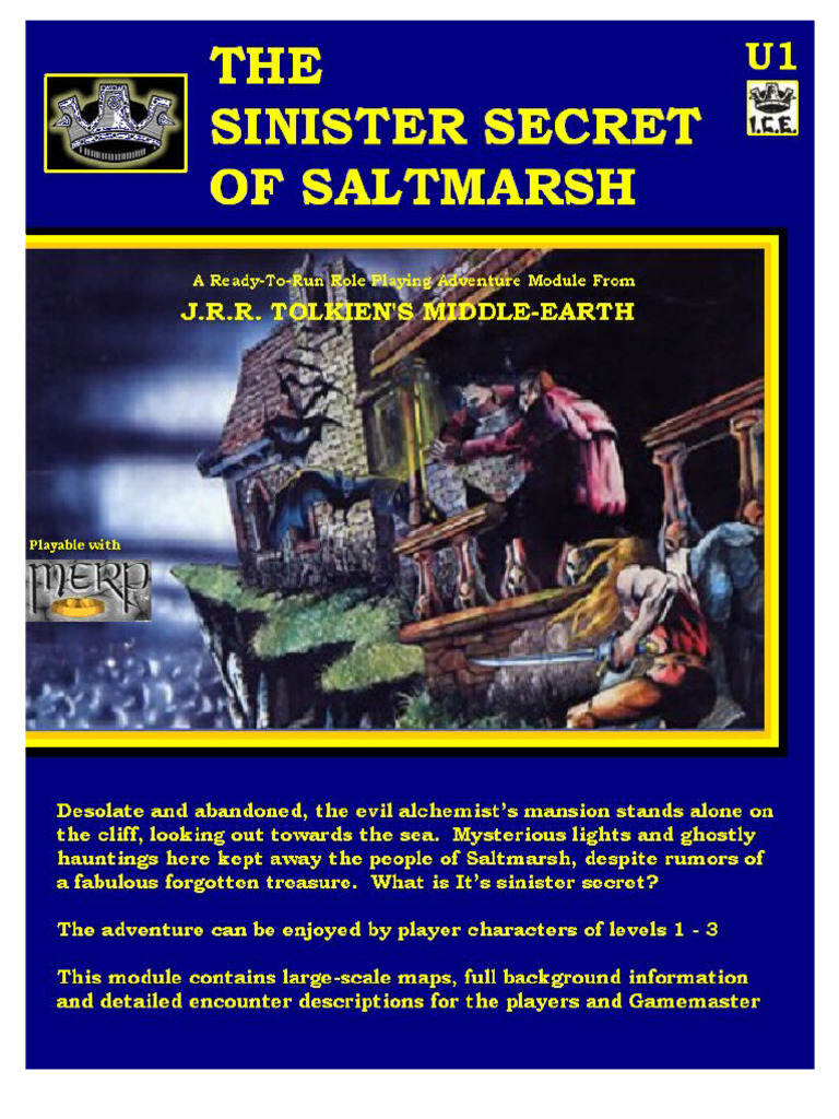 Sinister Secret of Saltmarsh For MERP | PDF
