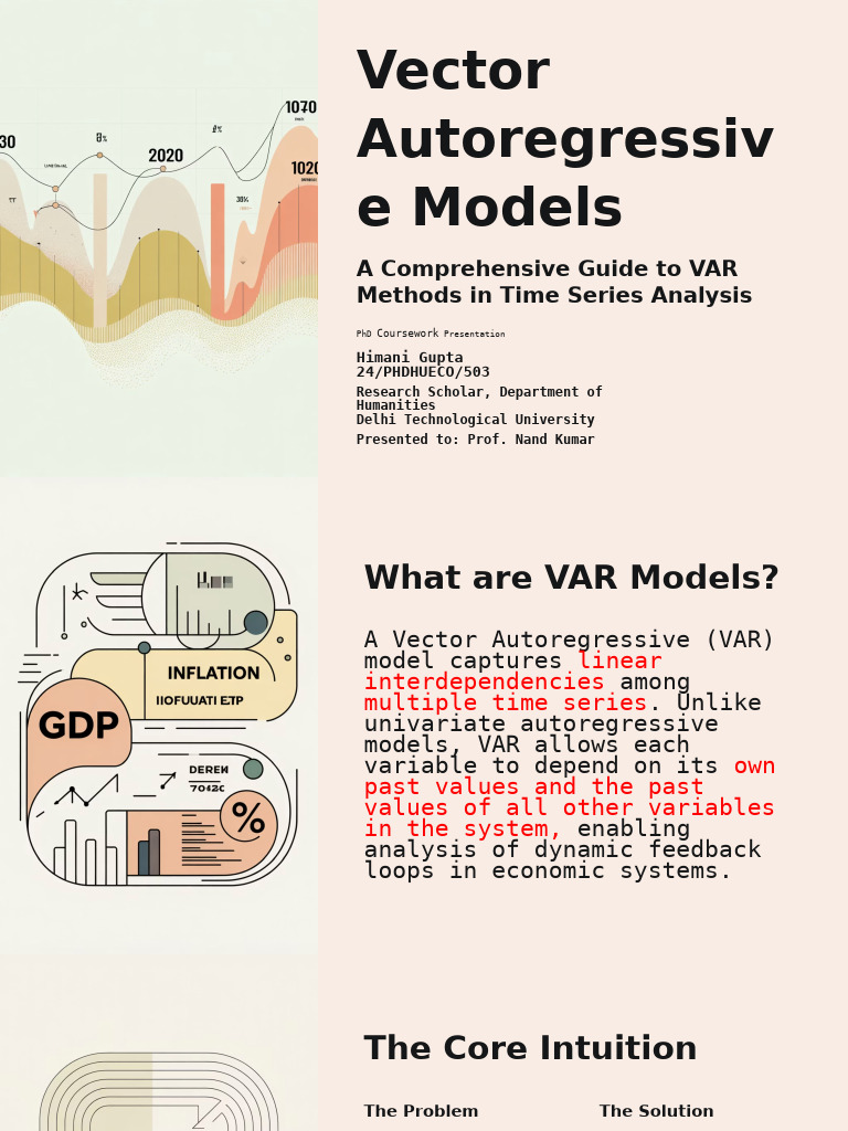 Vector Autoregressive Models | PDF | Vector Autoregression | Algorithms