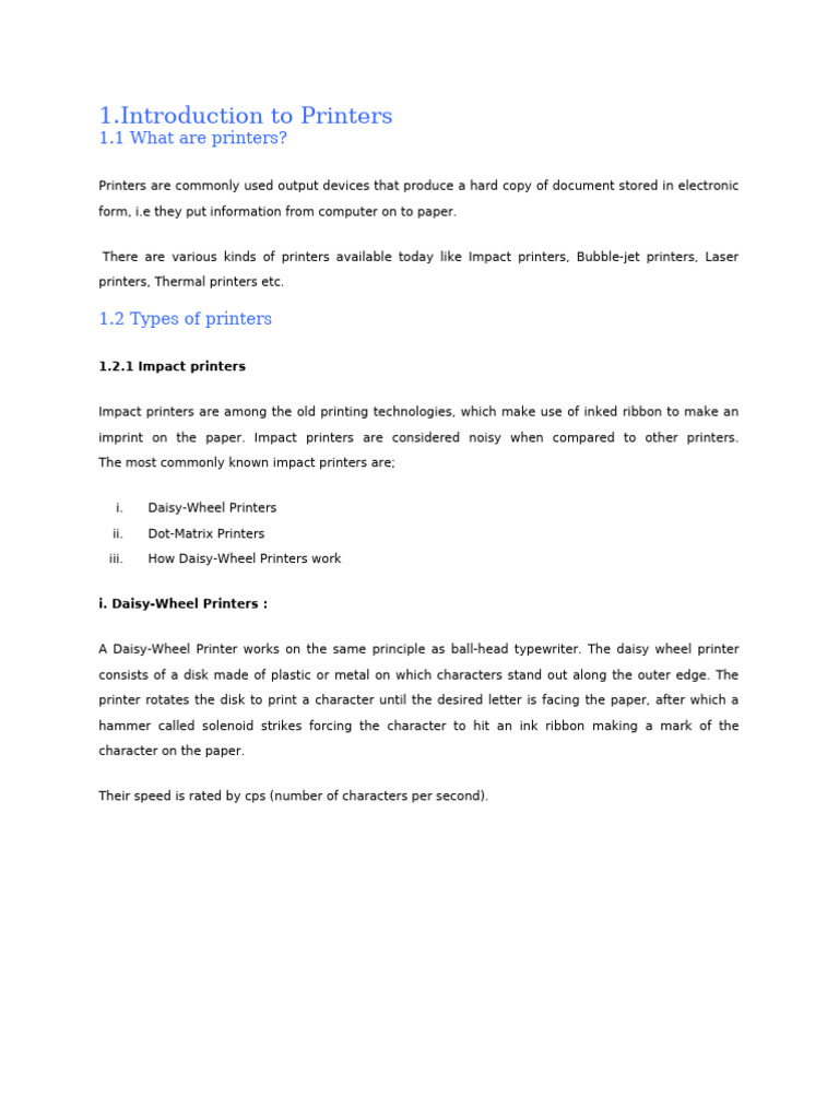 10 Printers | PDF | Printer (Computing) | Office Equipment