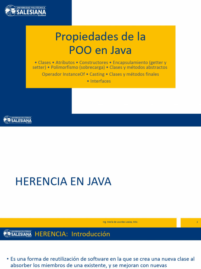 1.3 Propiedades POO | PDF | Herencia (Programación Orientada a Objetos ...