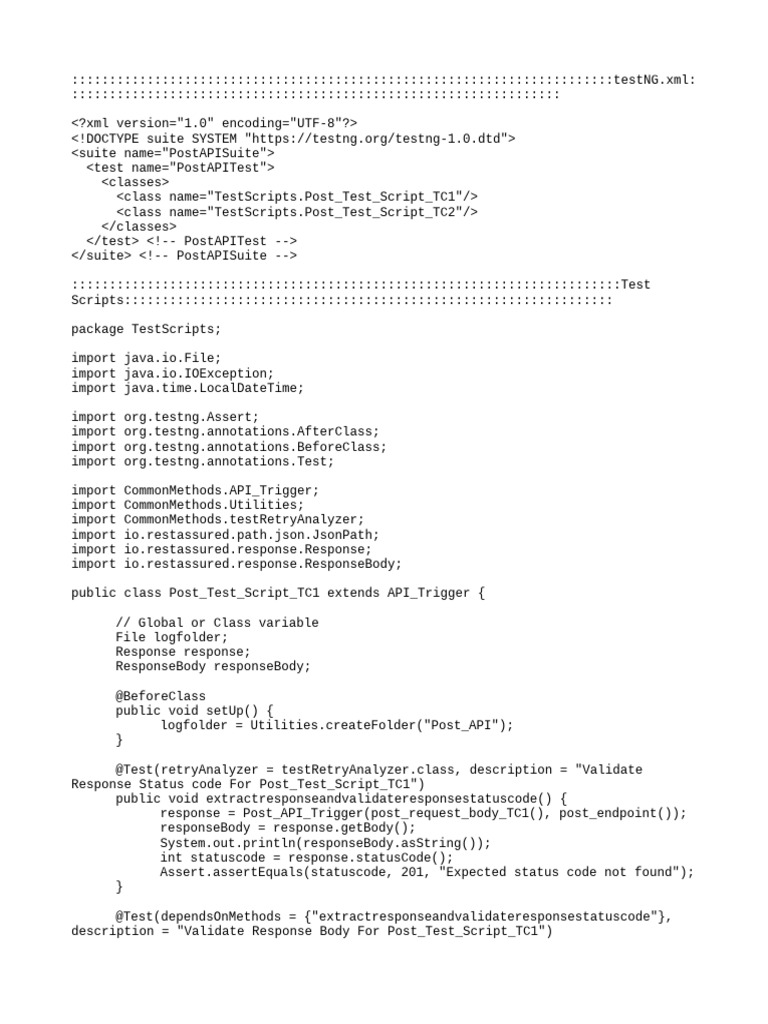 TestNG Framework With Annotations Description RetryAnalyzer ...