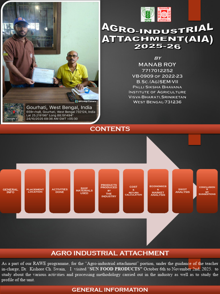 Manab Roy Aia Presentation Final-1 | PDF | Breads | Net Present Value