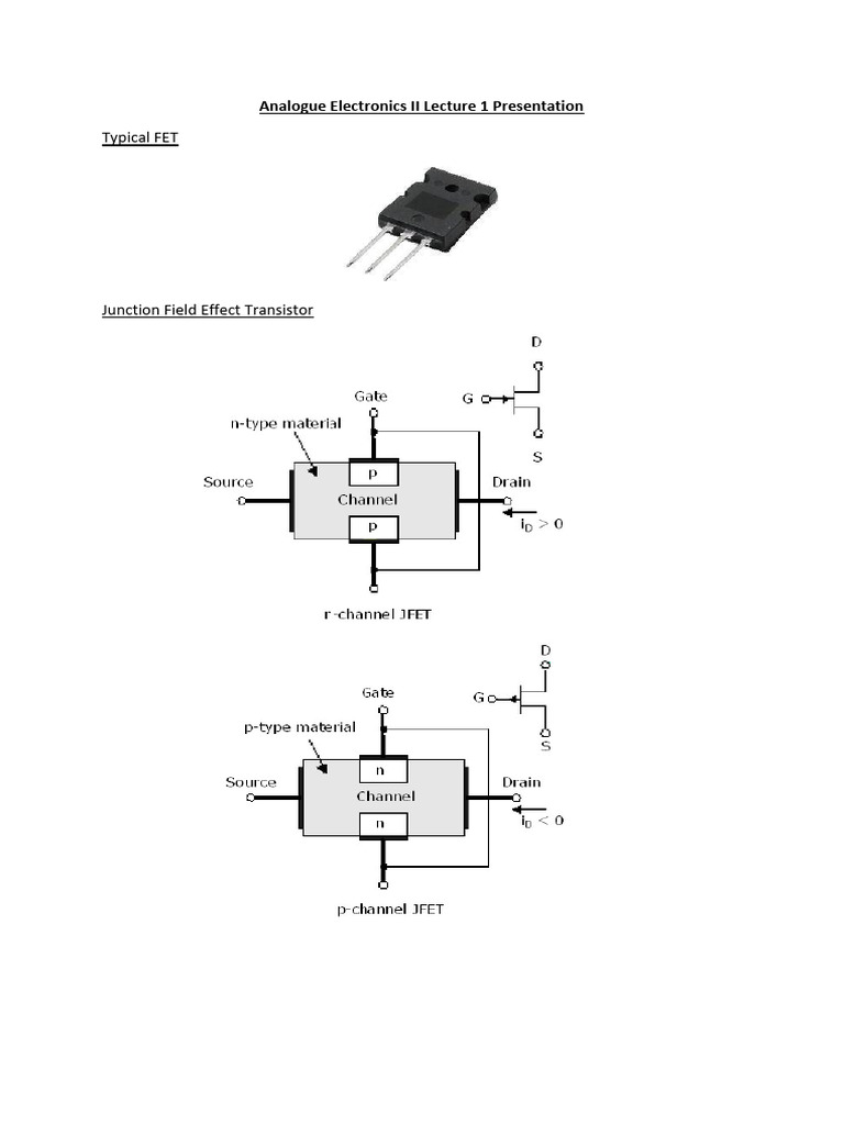 Analogue Electronics II Lecture 1 Presentation | PDF