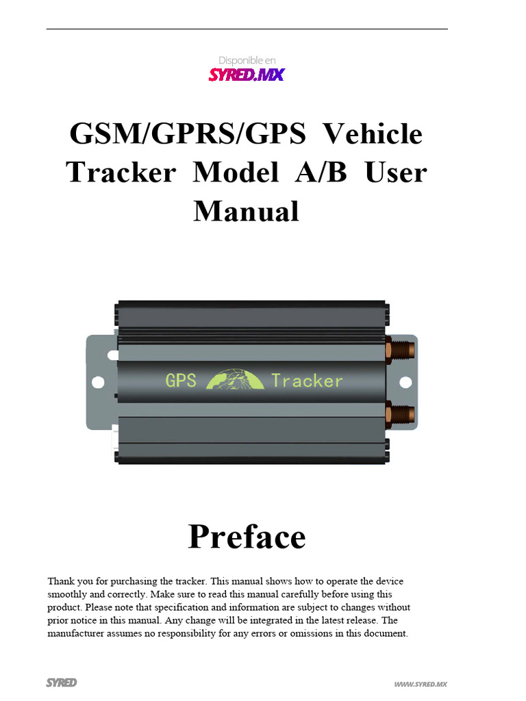 Gps103ab-2 User Manual V2.0-170807-Syred | PDF | World Wide Web ...