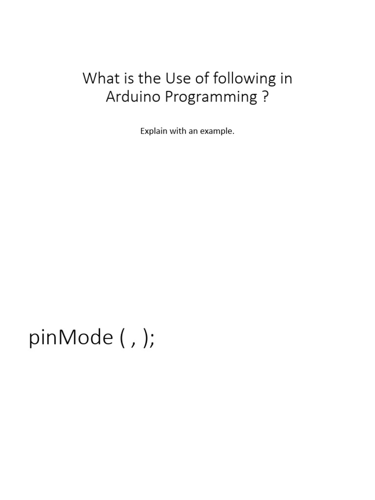Quiz Arduino Programming 2 | PDF