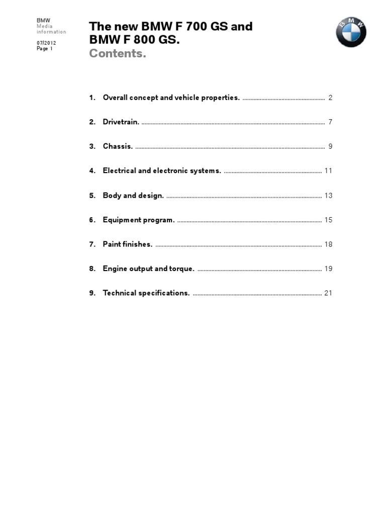 BMW Motorrad f700gs f800gs en PDF