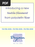 Introducing A New From Polyolefin Fiber: Textile Filament