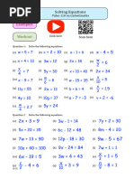 Solving Equations with Letters Both Sides | PDF | Equations | Applied ...
