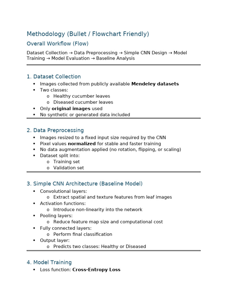 Methodology Bullets Only | PDF