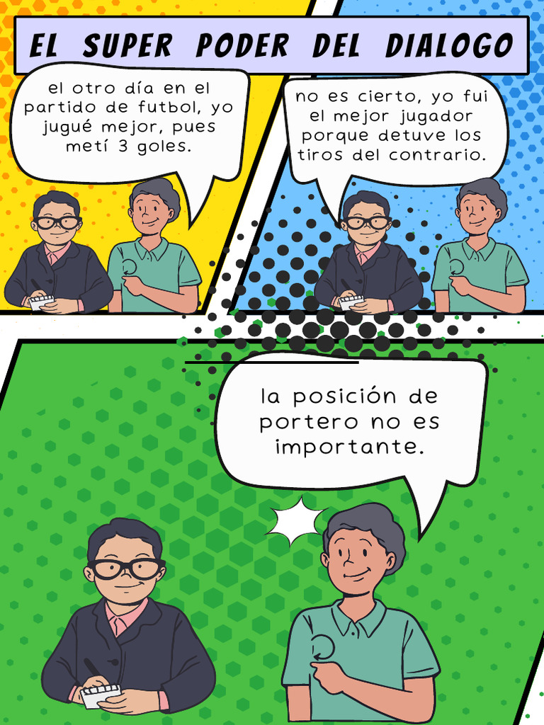 Documento A4 Portada de Cuaderno Comic Creativo Multicolor | PDF