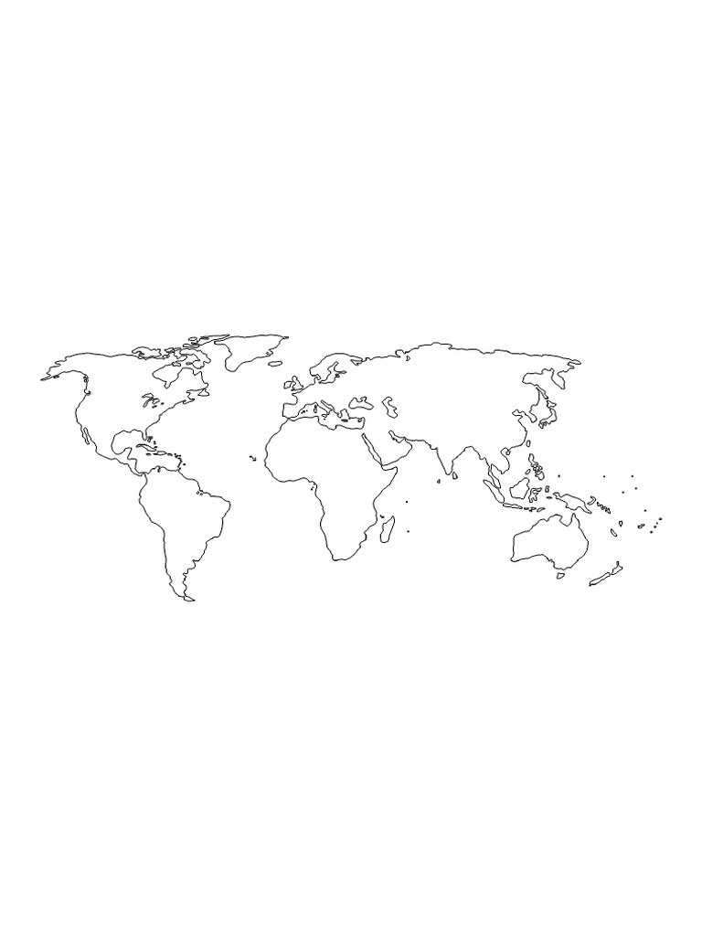 Printable Blank World Map | PDF