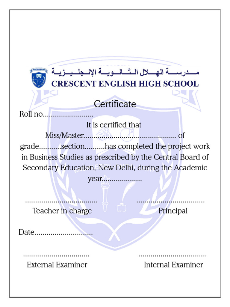 Certificate | PDF
