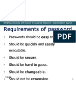 Requirementof Passwords