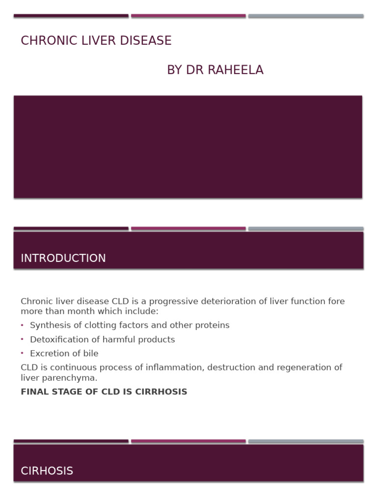 Chronic Liver Disease | PDF | Cirrhosis | Liver