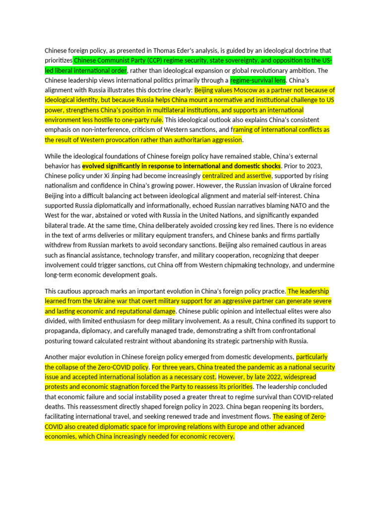 3 - Chinese Foreign Policy | PDF | Maoism | China