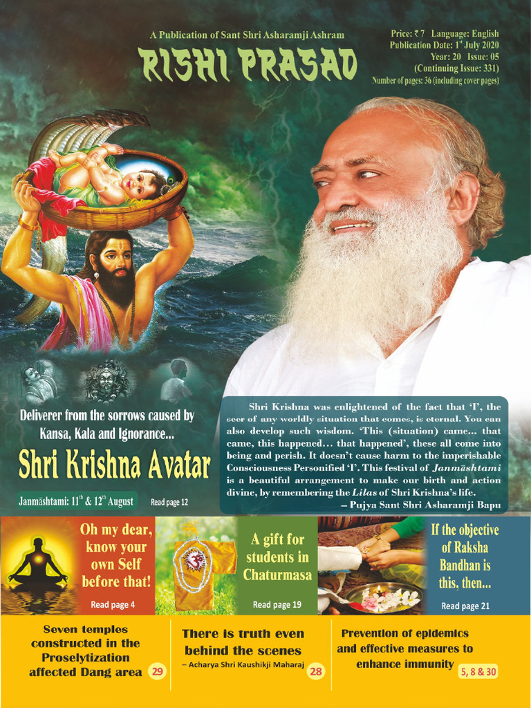 Rishi Prasad July 2020 Edition 331 English - Highlights | PDF