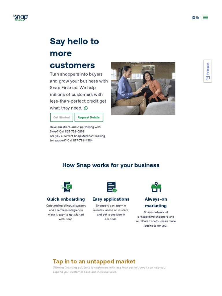 For Business - Snap Finance | PDF | Retail | Loans